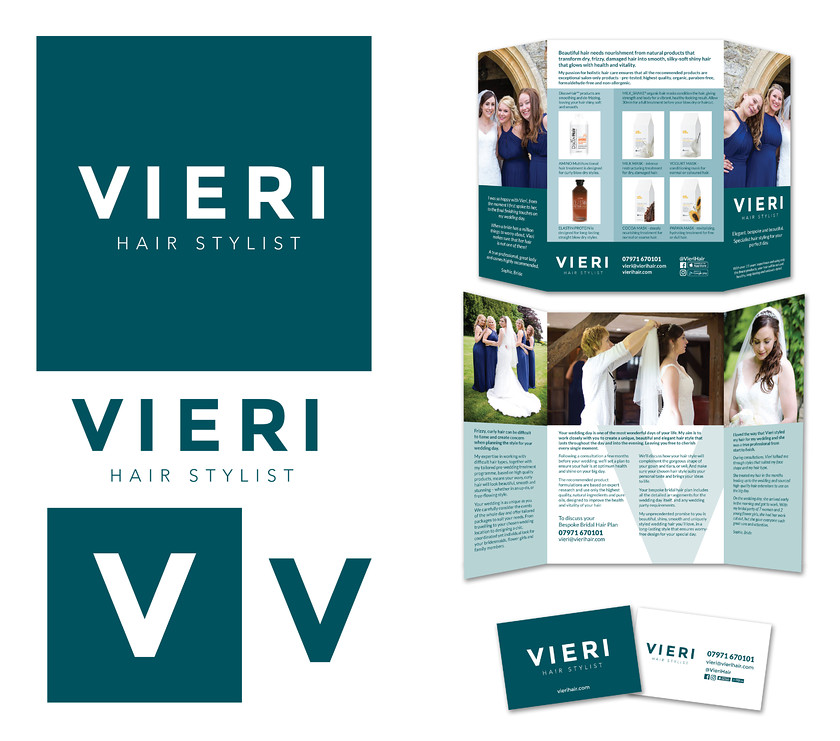 Vieri A4 promotional gatefold leaflet 
 An A4 gatefold leaflet for Vieri Hair Stylist 
 Keywords: A4, gatefold, leaflet, flyer, design, promo, promotional