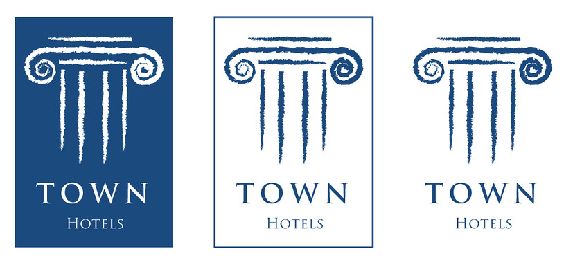 Town-Hotel-logo 
 Logo design for a hotel 
 Keywords: logo design, logo, design, brand, company, hotel